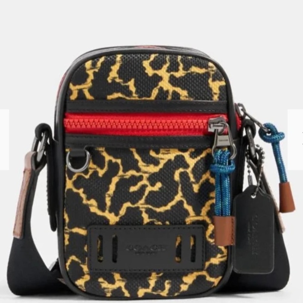 Coach Terrain Crossbody With Wavy Animal Print NWOT